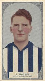1933 Hoadley's Victorian Footballers #62 Syd  Barker Front